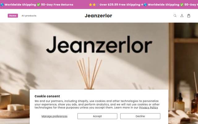 Jeanzerlor storefront
