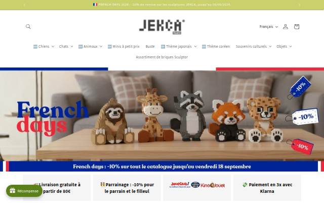JEKCA France storefront