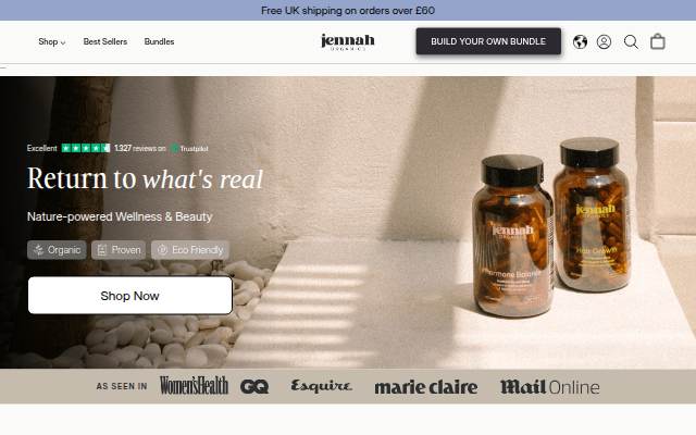 Vitrine de Jennahorganics.com