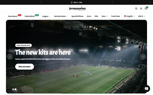 Startseite von jerseysuniver