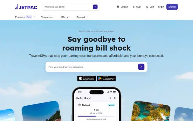 Jetpac storefront