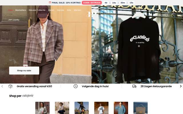 JHP Fashion storefront
