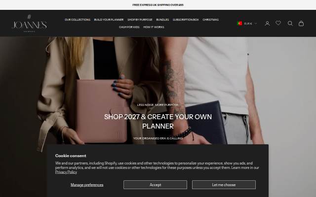 Joanne’s Journals storefront