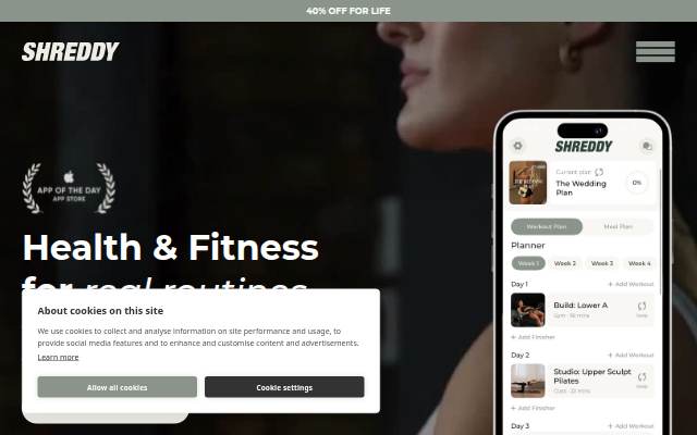 SHREDDY App storefront