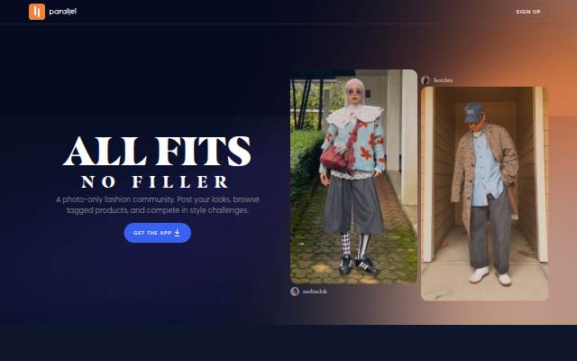 Parallel — A Fashion Community for Fit Pics storefront