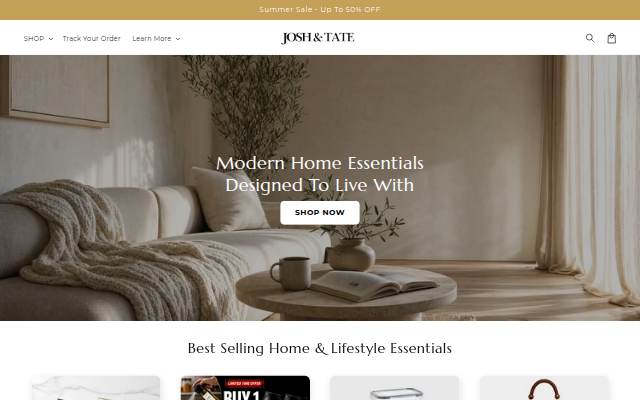 Josh &amp; Tate storefront