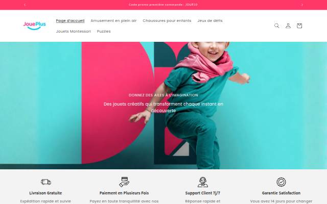 JouePlus storefront