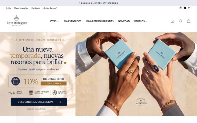 Joyas Rodriguez ES storefront