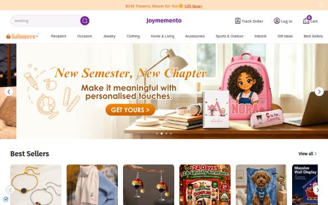 Joymemento: Personalized Gifts Shop For Every Occasion storefront