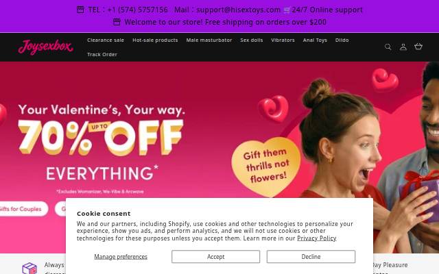 Vitrine de Joysexbox