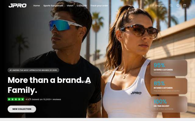 JPRO Vision storefront
