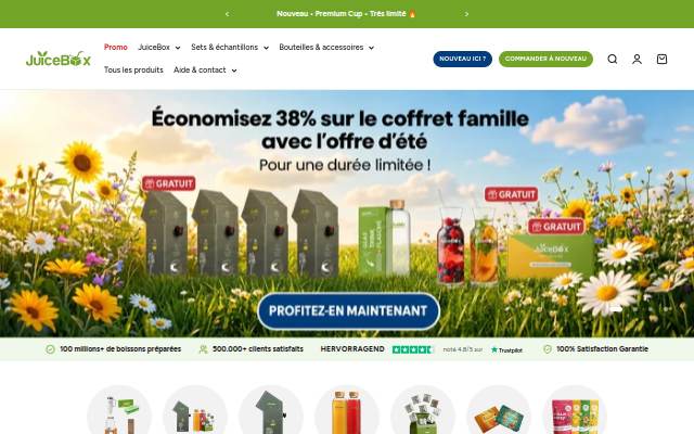 JuiceBox™ France storefront