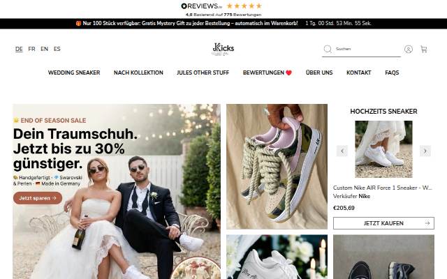 julescustomizedkicks storefront
