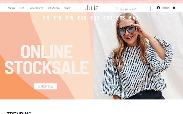 JULIA storefront