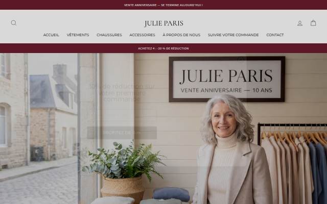 Julie Paris storefront
