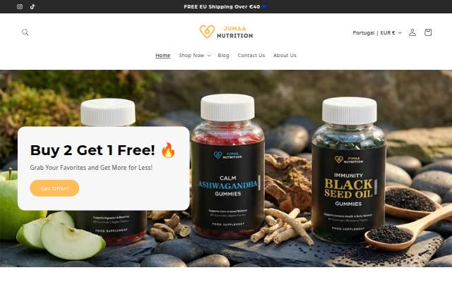 Startseite von Jumaa Nutrition