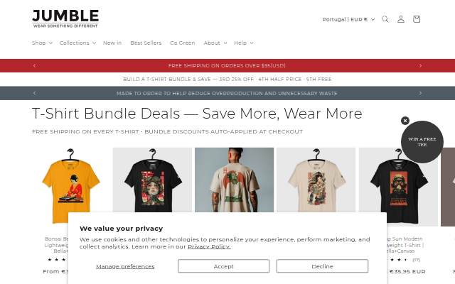 Jumble storefront