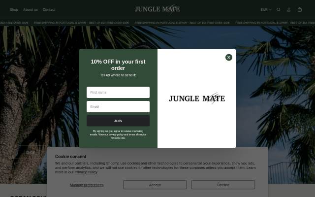 JUNGLE MATE storefront