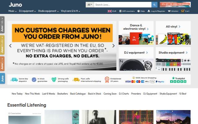 Juno Records storefront