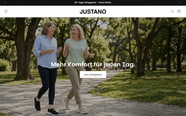 JUSTANO storefront