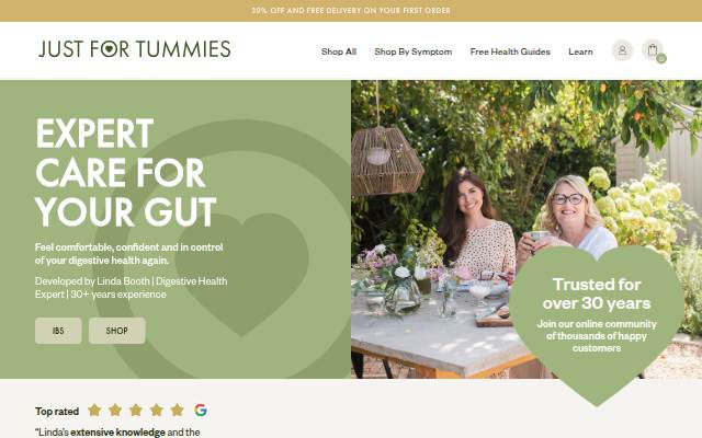 Startseite von Just For Tummies