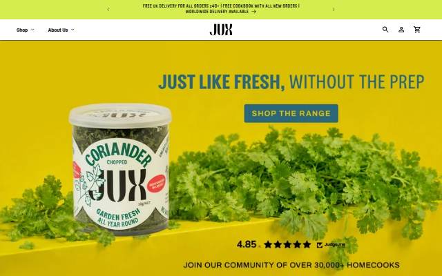 JUX Food storefront