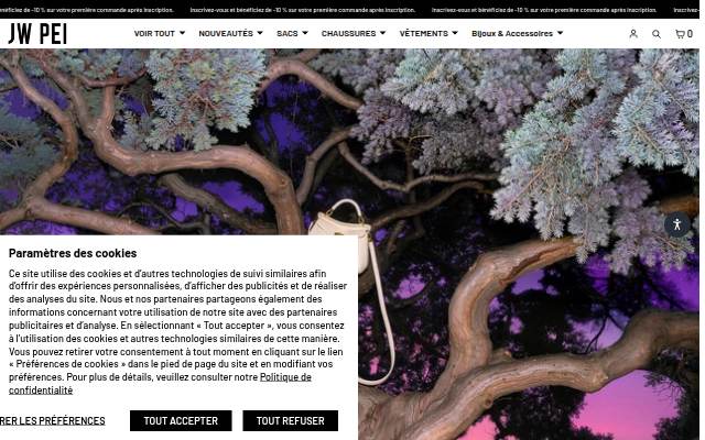 Montra da E-SHOP OFFICIEL JW PEI FR
