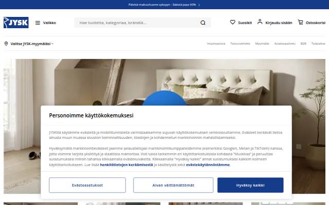 JYSK storefront