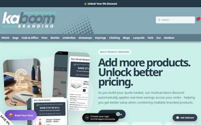 Kaboom Branding storefront