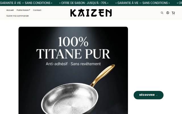 Kaizen France storefront