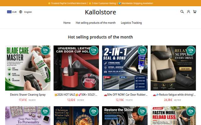 Kallolstore storefront