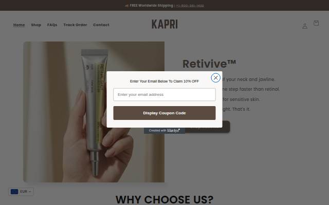 Kapri Beauty storefront