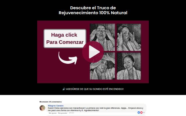 Startseite von Adiós Arrugas 28 Días