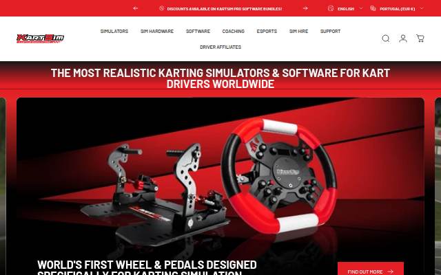 KartSim storefront