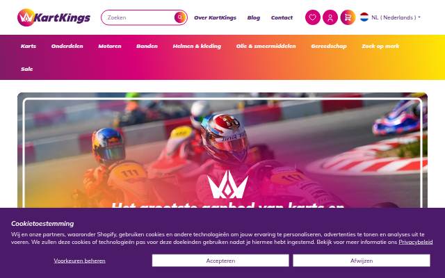 Startseite von KartKings - Kart onderdelen &amp; accessoires