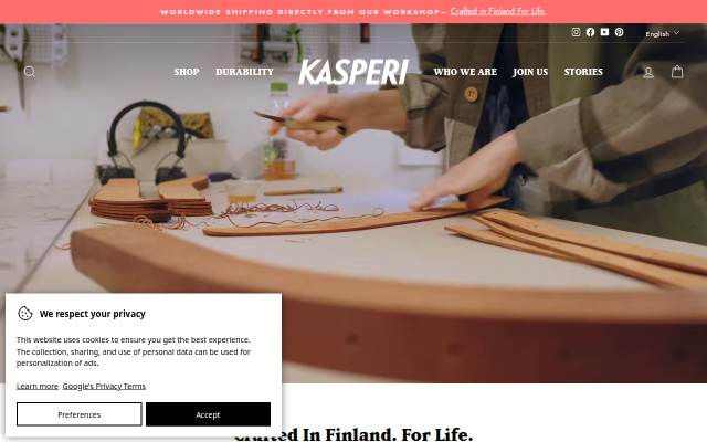 KASPERI storefront