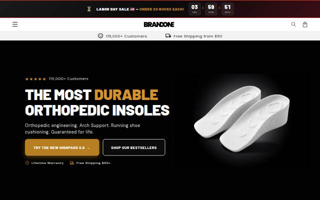 BRANDONE storefront