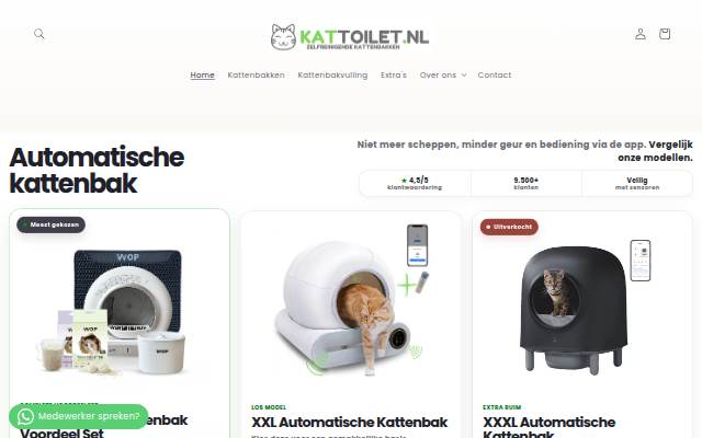 Kattoilet.nl storefront