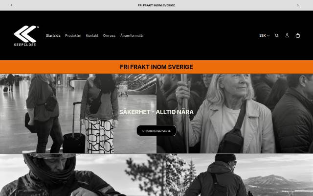 KEEPCLOSE.se storefront