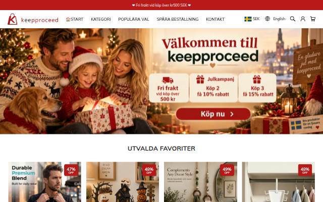 Startseite von Keepproceed