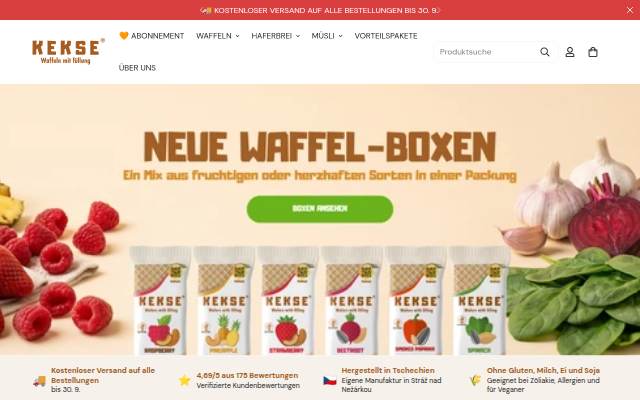 Montra da KEKSE – Waffeln mit Füllung