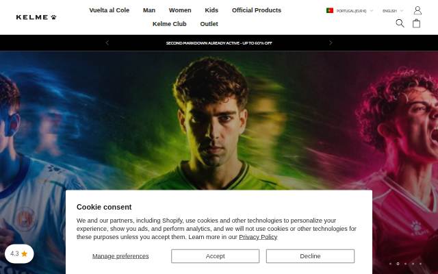 Kelme España storefront