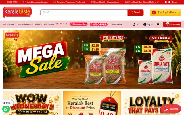 keralataste.com storefront