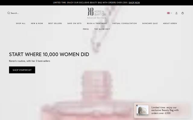 Keren Bartov US storefront