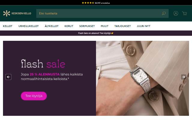 Keskisen Kello Oy storefront