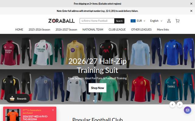 Startseite von zoraball