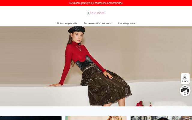 Centre commercial en ligne storefront