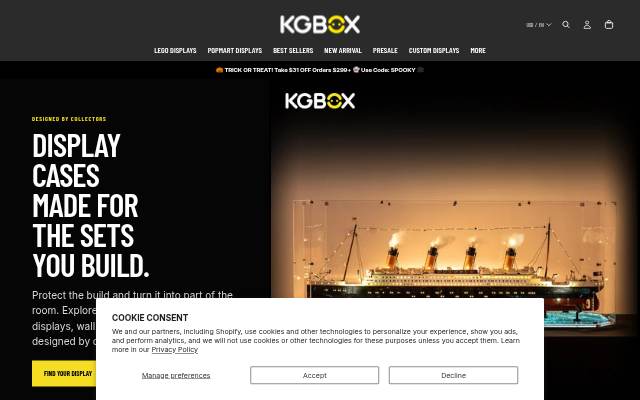 Vitrine de KGBOX
