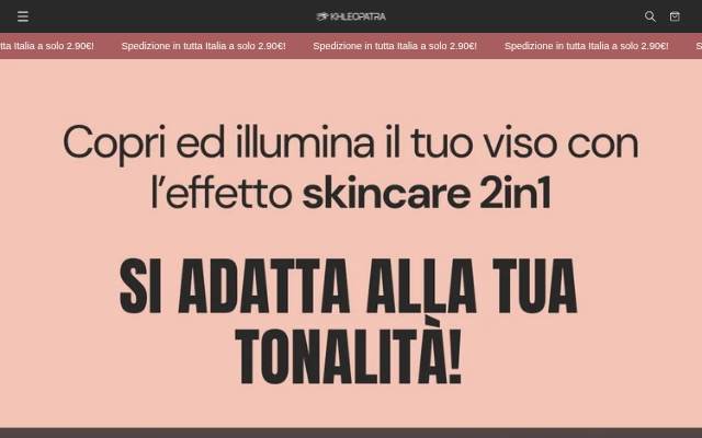 Startseite von Khleopatra Italia
