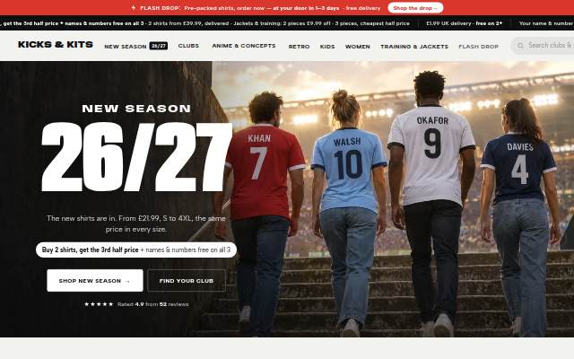 Kicks &amp; Kits storefront